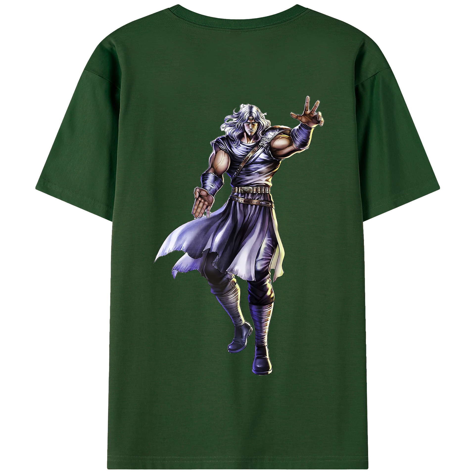 （画像用） 北斗の拳 Fist of the North Star 綿100％半袖Tシャツ（背面プリント）